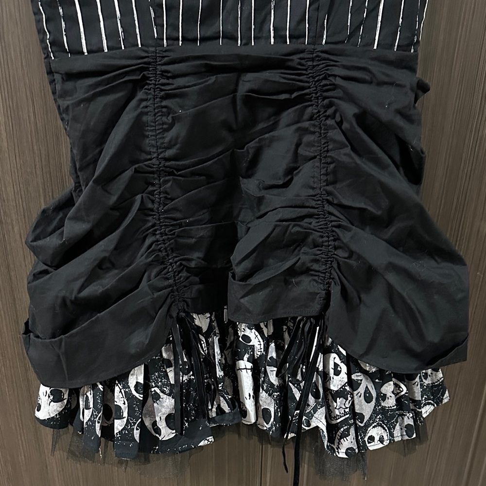 Disney Black and‎ White Striped Nightmare Before Christmas Dress - Picture 7 of 8